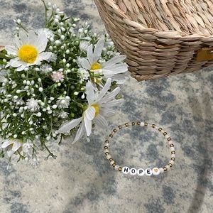 Handmade Beaded Mantra Bracelet